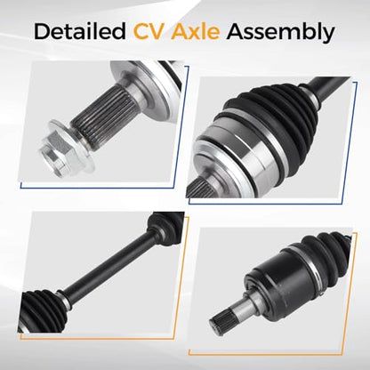 PAROD 664256 CV Axle Assembly Fit for 2007-2014 CR-V, 2015-2017 Honda Accord 2.4L L4; Manual Trans Front Left Driver Side - size: Front Driver Side