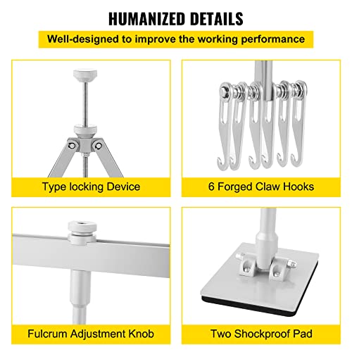 VEVOR Dent Pull Lever Bar Kit, Car Dent Puller Kit Dent Pull Lever, Fit for Both Aluminum and Steel Dent Pulling (750MM)