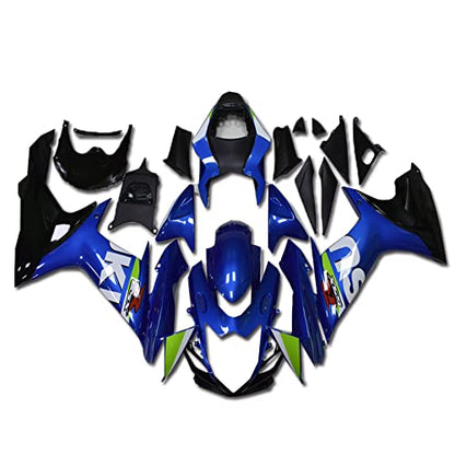 YTL Blue black Full Fairing Fit for Suzuki 2011-2026 GSXR 600/750 - color: 011 Blue black