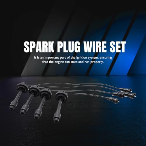 52649ZQ Ignition Spark Plug Wires Set of 4 Compatible with Toyota - style: 52649ZQ