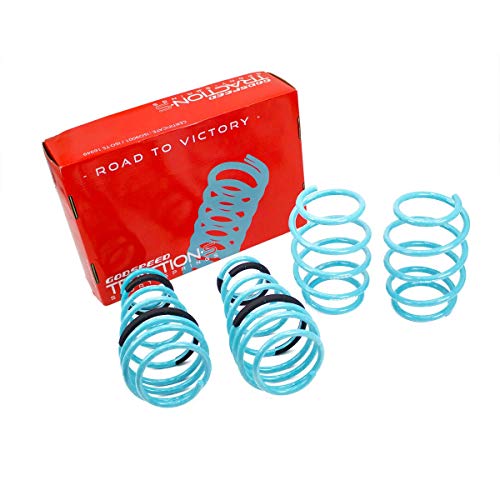 Godspeed LS-TS-TA-0009 Traction-S Performance Lowering Springs, Reduce Body Roll, Improved Handling, Set of 4