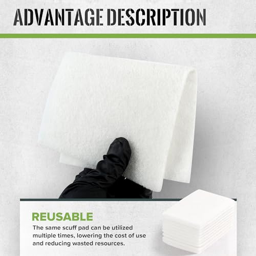 10PCS 6” x 9” White 1200 Grit Light Duty General Purpose Scuff Pads - color: 1200grit-White