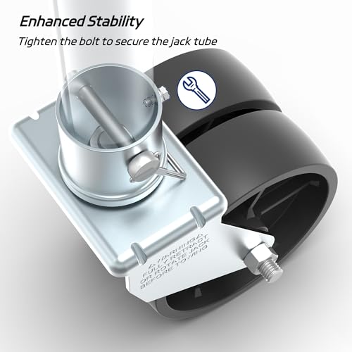 2000lbs Dual 6" Trailer Jack Swivel Caster, Wheel Replacement - color: Silver