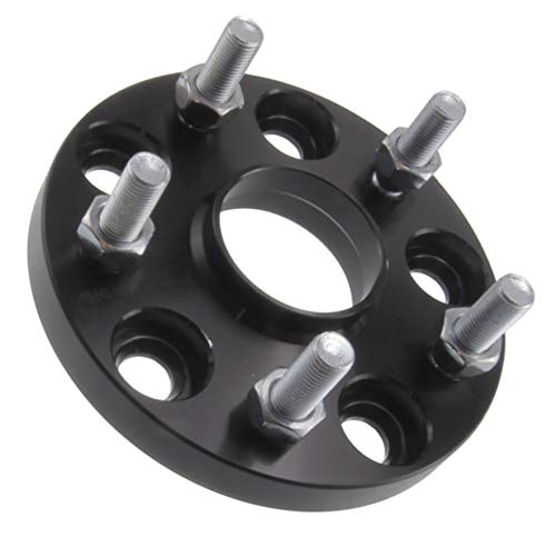 15mm Hub Centric Wheel Spacer Compatible with Mitsubishi Lancer, Eclipse & Outlander - 5x114.3 (5x4.5) Bolt Pattern, 67.1mm Hub Bore, 12x1.5 Studs, 6061-T6 Billet Aluminum, Black - Set of 4 - size: 15mm Hubcentric Wheel Spacers, style: 4x Wheel Spacers
