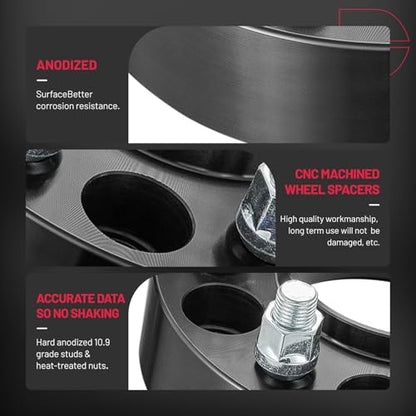 BDFHYK 5x108mm Wheel Spacers 20mm 5x4.25 Spacers for Ford 1986-2024 - size: 20 MM 5x4.25", style: Ford