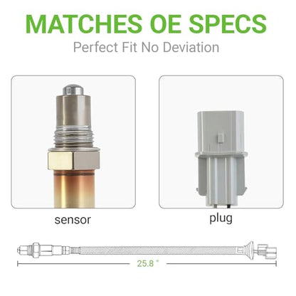 O2 Oxygen Sensor 250-24982 Downstream Compatible with Hyundai Accent Elantra GT Ioniq Kona Sonata Tucson Kia Forte Koup Forte5 Rio Soul NIRO Optim, L4 1.6L# 1900-545760 39210-2B220 - size: 250-24982