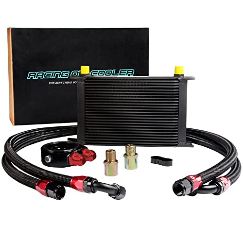 PIT66 25 Row AN10-10AN Aluminum Engine Transmission Oil Cooler Kit