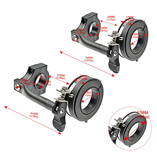 Universal Cruise Control Motorcycle Throttle Assist Lock,Motorcycle Assist Clamp Handlebar Grip Accelerator Assistant Accessory with 7/8" and 1" Diameter Bars