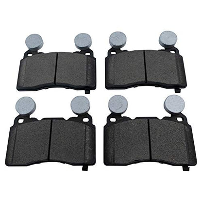 TRQ Front and Rear Ceramic Brake Pad Set - color: Ceramic, size: BKA12032
