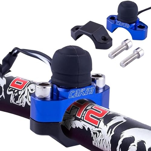 Motorcycle ATV Water Proof Engine Start Stop Kill Switch Button - color: Blue