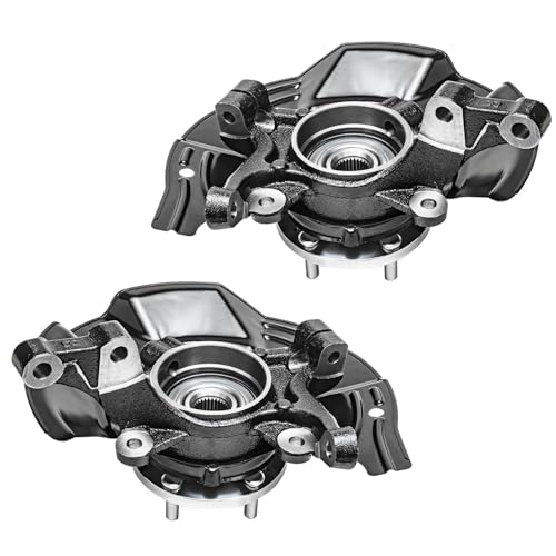 Detroit Axle - Front Steering Knuckles and Wheel Hub Bearings Lower Control - size: 4CU47770/4PC