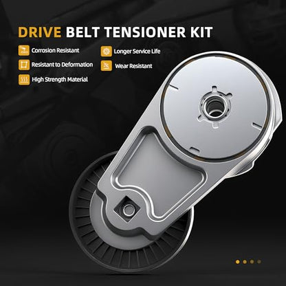 Belt Tensioner Serpentine Belt Idler Pulley Kit for Dodge Avenger 2013-2014 - size: for Town & Country/Grand Caravan 11-16