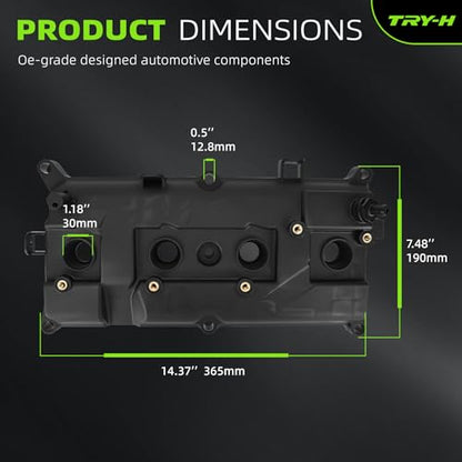 Engine Valve Cover with Gasket 13264-ET000 13264-ET00B 13264-ET00A - size: 13264-ET000