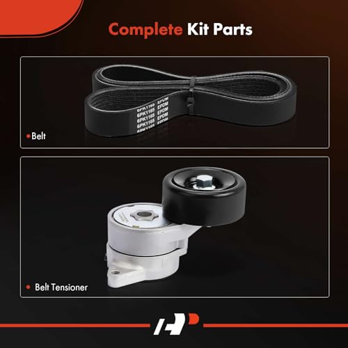 A-Premium Engine Serpentine Belt Drive Kit with Tensioner