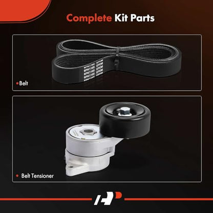 A-Premium Engine Serpentine Belt Drive Kit with Tensioner
