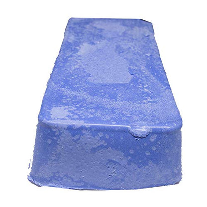 Benchmark Abrasives Buffing Compound for Polishing Removing Scratches Edge Finishing Cleaning for Non-Ferrous Metals Plastics Synthetic Materials, 1 Pound Bar (Blue Plastic) - style: Blue Plastic