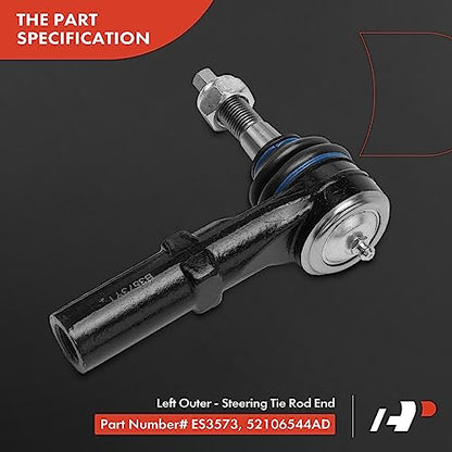 A-Premium 6Pcs Front Suspension Kit, Lower Control Arm, Outer Tie Rod End