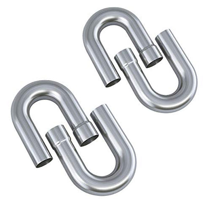 A-KARCK Stainless Steel Mandrel Bends 16 Pcs, 3 Inches 304 Stainless Steel DIY Custom Exhaust Tubing Pipe Straight & U-Bend Kit, Universal Fit - size: 3 inch 16 piece Kit, style: Stainless Steel