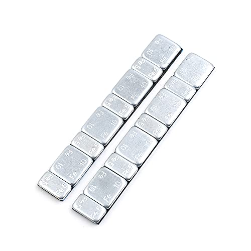 F FIERCE CYCLE 2.1oz Adhesive Back Wheel Balance Weights Strips for Motorcycle 124 x 18mm 2pcs - size: 14 x 10 x 1.5 cm