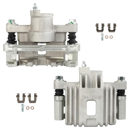 cciyu Rear Left & Right Disc Brake Calipers Assembly 18B4724 18B4725 - size: Rear[18B4724+18B4725]