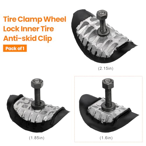 Motorcycle Wheel Rim Lock, 1.6" Tyre Rim Lock Avoid Damage to Inner Tubes, Secure Wheel Clamp Tire Grip Inner Tube Bolt Replacement for Motorcycle Dirt Bike Pit Bike - color: 1.6"