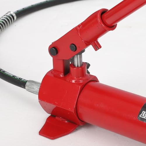 10 Ton Hydraulic Ram Auto Body Frame Repair Kit, Versatile Applications with Comprehensive Components, Durable Storage Solution, Heavy Load Capacity, Quick & Easy Set-Up for Automotive and Furniture. - size: 10TON