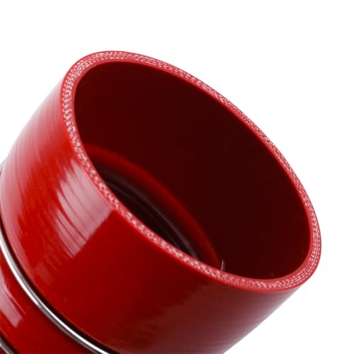 ID4"×6" Silicone Charge Air Cooler Hump Hose Boot with Clamps 2PCS - color: red, size: 4"x6"-RD