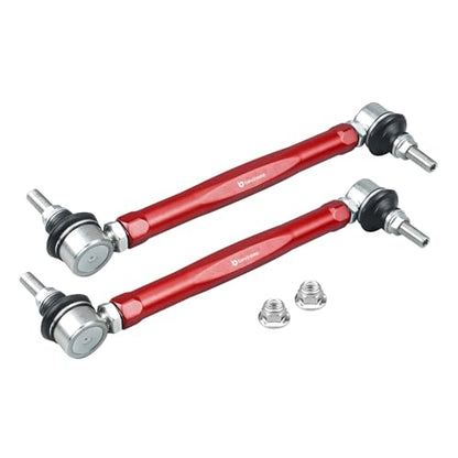 Bevinsee Adjustable Front Sway Bar End Link Kit Compatible with E46 Z4 E85 - color: Red