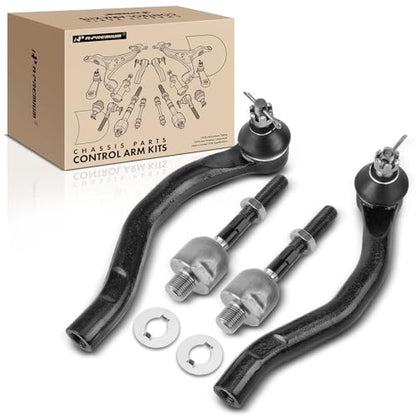 A-Premium Front Inner & Outer Tie Rod End Kit, Compatible with Honda