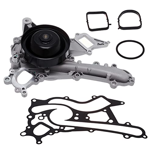 TUCAREST 147-2360 Professional Water Pump Kit w/Gasket (For V6-3.5L) Fit For 13-14 Me-rcedes-Benz C300, 12-15 C350 ML350, 12-16 E350 SLK350, 13-15 E400 GLK350, 16-18 GLE350 [# 43157 2762001301] - size: 43157
