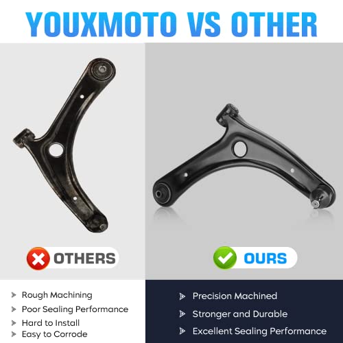 Front Lower Control Arm Kit w/Ball Joint Fit for Jeep Compass/Patriot 2007-2017, Fit for Dodge Caliber 2007-2012, Driver Side and Passenager Side -2 pcs