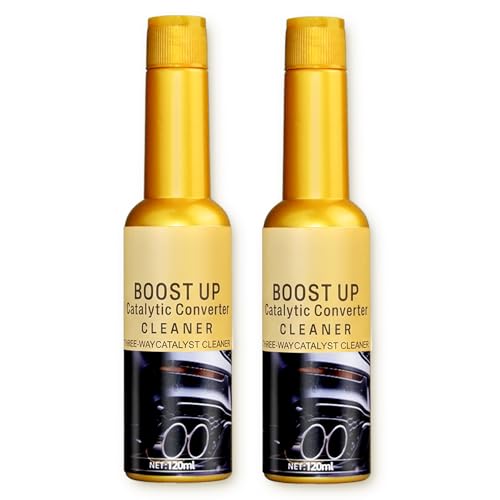 Catalytic Convertor Cleaner, Auto Parts Engine, Catalytic Converter Cleaner, Exhaust System Pipe Carbon Removal Cleaner Treatment Additive Oil, Fuel Injector Cleaner Oil Additive (2Pcs*120ml) - color: 2 Pack: Catalytic Convertor Cleaner