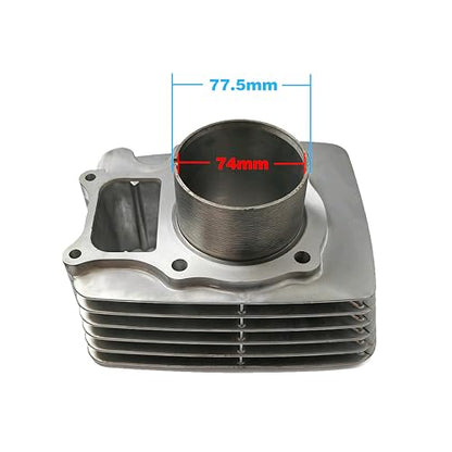 TUOLASI 74mm-TRX250 Cylinder Kit For Honda Recon250 TRX250 Sportrax250