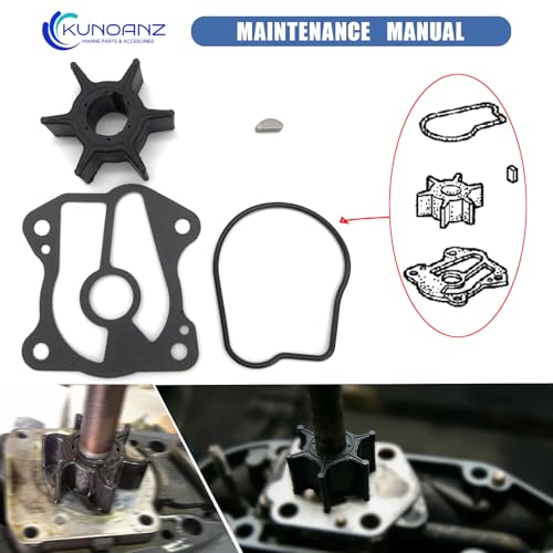 06192-ZV7-000 Water Pump Impeller Kit for Honda 25 30 HP 4 Stroke - size: BF25/30
