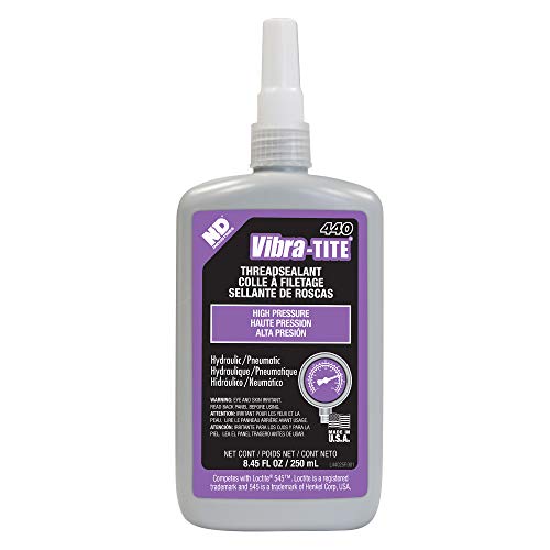 Vibra-TITE 440 Purple Hydraulic and Pneumatic Anaerobic Thread Sealant, 250ml Bottle - size: 250 milliliters