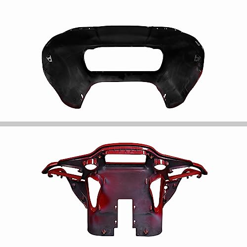 HR3 Billiard Red/Vivid Black Outer Fairing + Inner Fairing Fit for Road Glide Compatible with 2020 Road Glide Limited FLTRK (Replace for OEM) - color: Billiard Red / Vivid Black