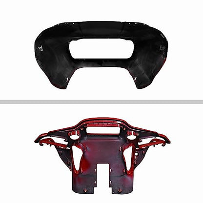 HR3 Billiard Red/Vivid Black Outer Fairing + Inner Fairing Fit for Road Glide Compatible with 2020 Road Glide Limited FLTRK (Replace for OEM) - color: Billiard Red / Vivid Black