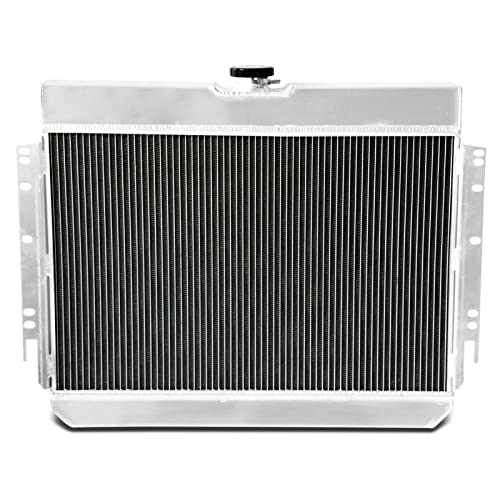 4 Row Aluminum Radiator Shroud Fan Relay for 1963-1968 Chevy Impala Bel Air Chevelle Caprice Radiators - size: 4 Row Radiator/w Cap+Shroud Fan+Relay Kit