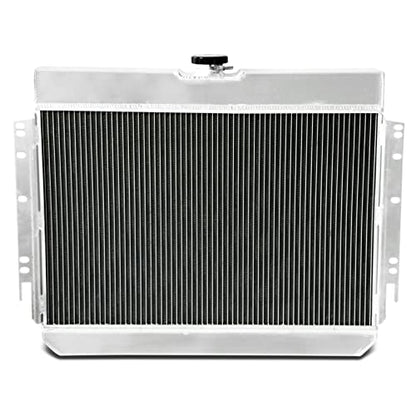 4 Row Aluminum Radiator Shroud Fan Relay for 1963-1968 Chevy Impala Bel Air Chevelle Caprice Radiators - size: 4 Row Radiator/w Cap+Shroud Fan+Relay Kit
