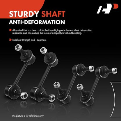 A-Premium Front & Rear Sway Bar Link Stabilizer Bar End Link Kit