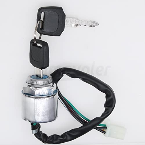 4 Wire 4 pin Ignition Key Switch Fit for Go Kart ATV Quad Dirt Bike Scooter Motorcycle. Perfect Replacement Accessories.