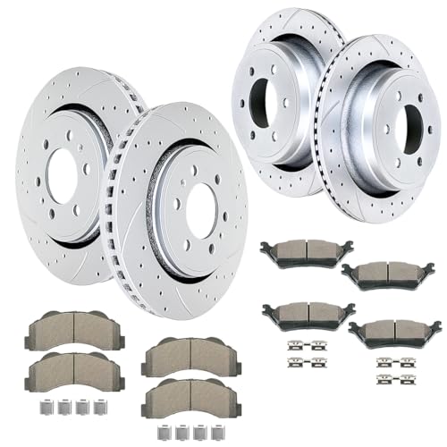 Acinoparts Front and Rear for 2012-2014 Ford F-150 (6-Lug Models) - size: HMBK20401