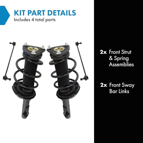 TRQ Front Suspension Kit Complete Strut & Coil Spring Assembly Sway Bar - style: SCA67199