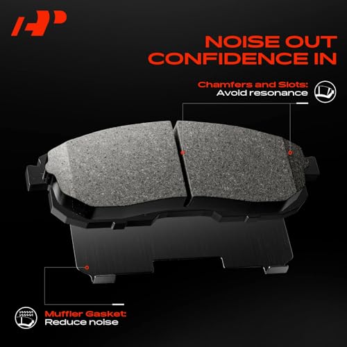 A-Premium Front and Rear Ceramic Brake Pads Compatible with Toyota