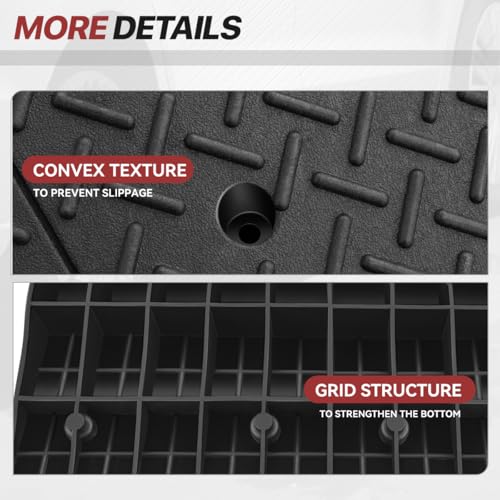 7.9" Rise Rubber Curb Ramp for Forklift, Driveway Sidewalk, Heavy Duty Car - size: 7.9" Rise