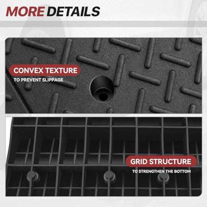 7.9" Rise Rubber Curb Ramp for Forklift, Driveway Sidewalk, Heavy Duty Car - size: 7.9" Rise