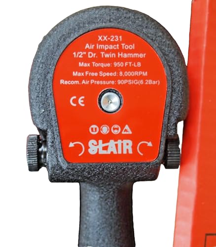 SLAIR 1/2" Twin Hammer Professional Air Impact Wrench