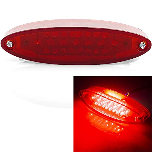 Motorcycle Taillight Universal Brake Stop Light ATV Tail Light - color: Red