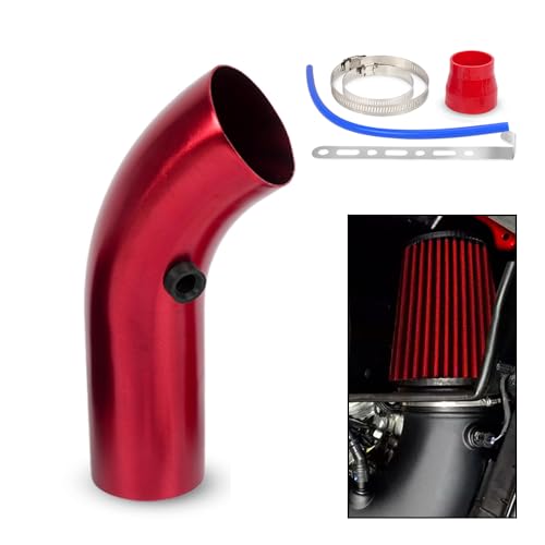 BARTOO 3 Inch Cold Air Intake Pipe Turbo Piping for Car Truck Red - color: Z-Red Pipe