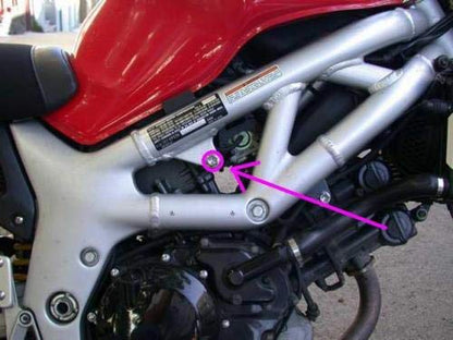 Pro-Tek No Cut Frame Crash Protectors Sliders Made For 1999 2000 2001 2002 Suzuki SV650 SV650S SV-650 SV-650S SV 650 S Frame Crash Protectors Sliders